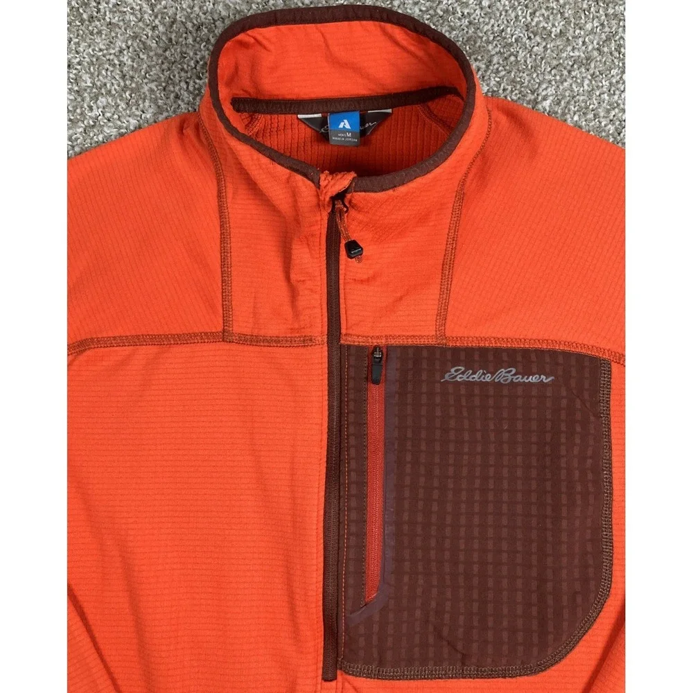 Eddie Bauer 1/4 Zip Pullover First Ascent FreeHeat Waffle Knit Men's Size Medium